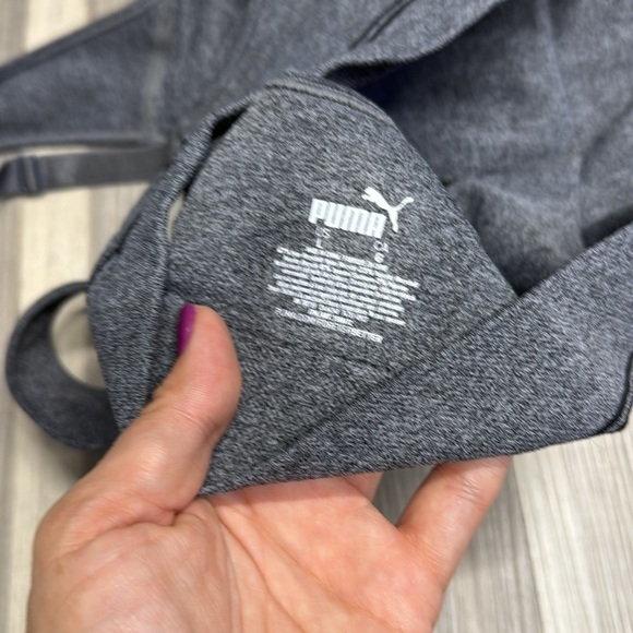 PUMA Charcoal Sports Bra size large - Picture 5 of 5